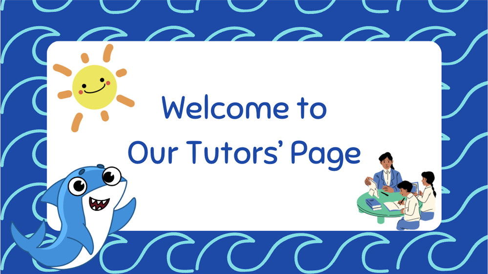 Welcome to our Tutors' page